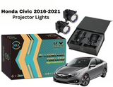 MLI Car Projector Lights with BI LED lens for Honda Civic 2016-2021 Sedan, offering enhanced brightness and a sleek, modern design.
