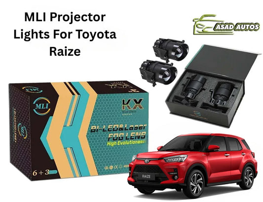 MLI Projector Lights Bi for Toyota Raize – High-Performance Bi-LED Headlights