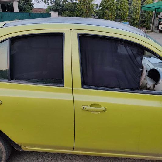 Awra Window Curtains Sun Shades (Car Pardy) for Nissan March 2002 - 2010 3rd