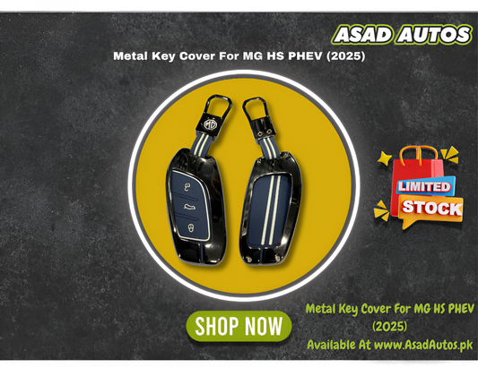 Metal Key Cover For MG HS PHEV (2025) – Premium Smart Key Protection & Stylish Design