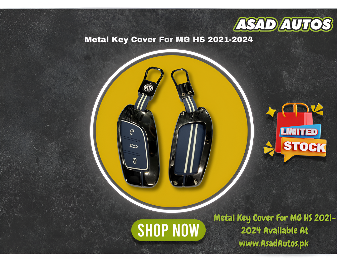 Metal Key Cover For MG HS 2021-2024 – Premium Smart Key Protection & Stylish Design