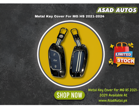 Metal Key Cover For MG HS 2021-2024 – Premium Smart Key Protection & Stylish Design