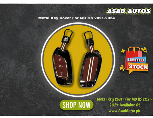 Metal Key Cover For MG HS 2021-2024 – Premium Car Key Protection & Stylish Design