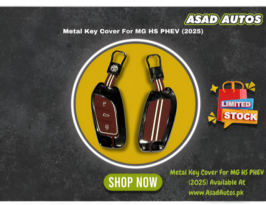 Metal Key Cover For MG HS PHEV (2025) – Premium Smart Key Protection & Stylish Design