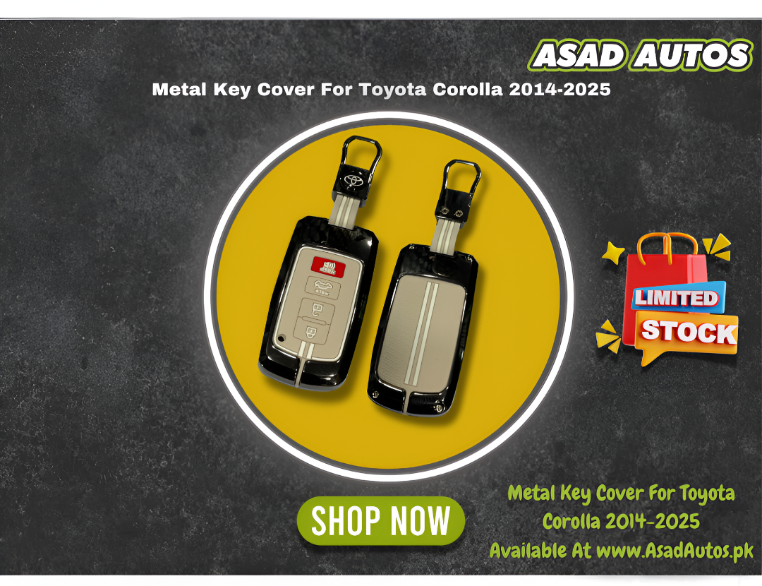 Metal Key Cover For Toyota Corolla 2014-2025 – Premium Car Key Protection & Stylish Design