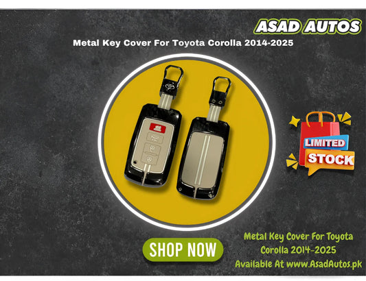 Metal Key Cover For Toyota Corolla 2014-2026 – Premium Car Key Protection & Stylish Design