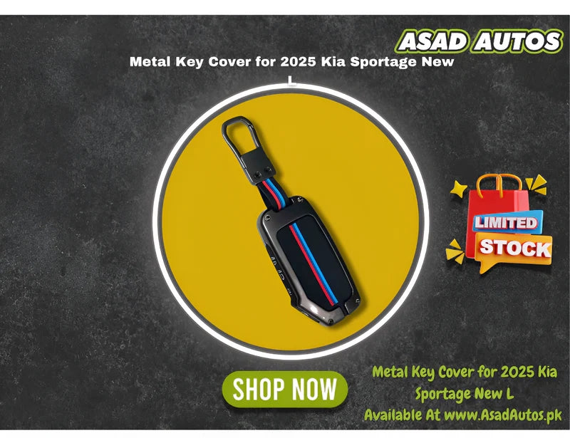 Metal Key Cover for 2025 Kia Sportage New L – Zinc Alloy Smart Key Shell