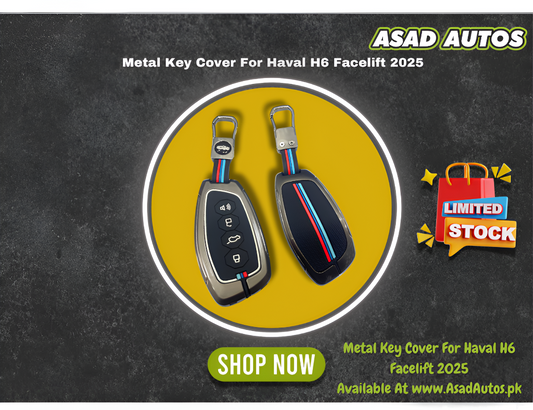 Metal Key Cover For Haval H6 Facelift (2025) – Premium Smart Key Protection