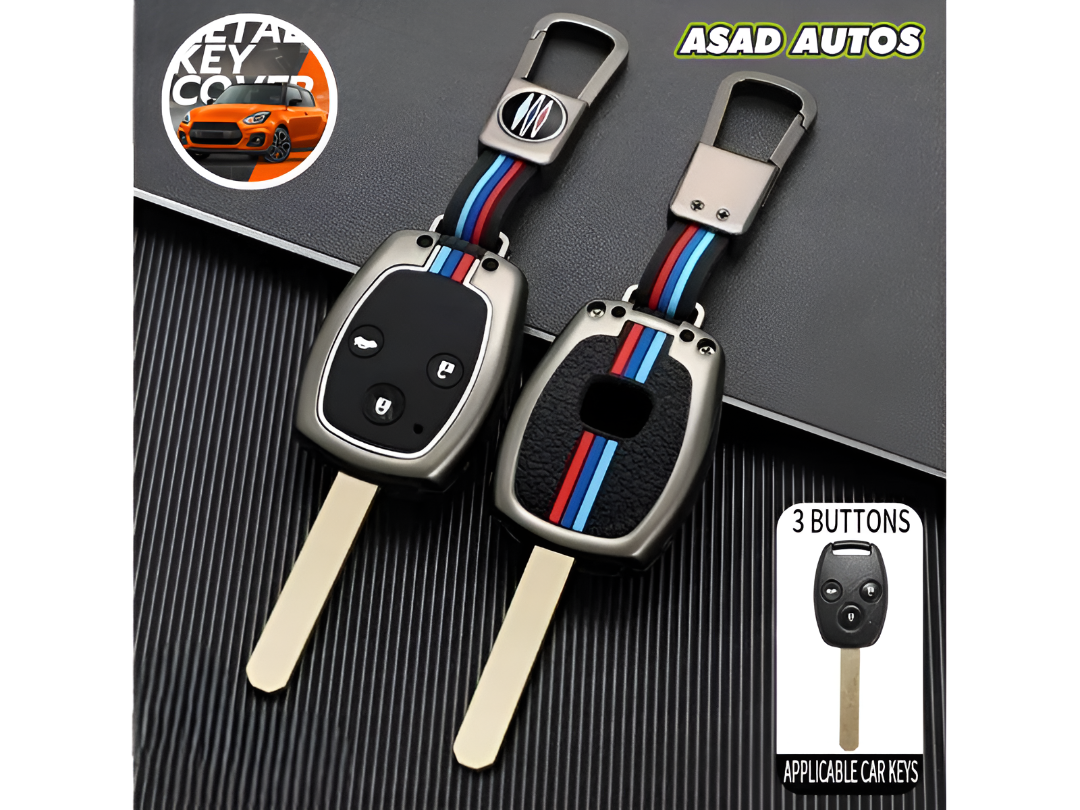 Metal Key Cover for Honda Civic Reborn (2006–2011) – Durable Smart Key Protection with Premium Metallic Finish