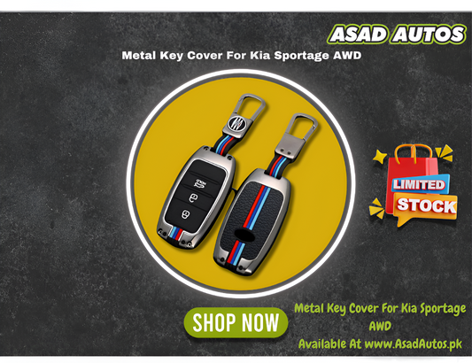 Metal Key Cover for Kia Sportage AWD – Durable, Stylish Smart Key Protection