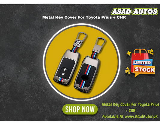 Metal Key Cover for Toyota Prius & C-HR Smart Key