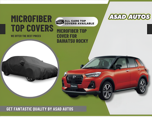 Microfiber Top Cover for Daihatsu Rocky – UV and Dust Shield for Roof and Windshield