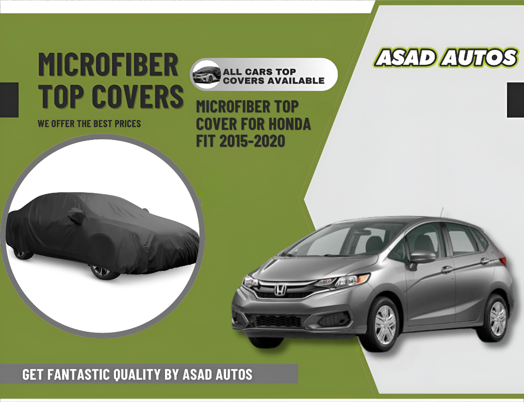 Microfiber Top Cover for Honda Fit 2015–2020 – Weatherproof Custom Car Cover