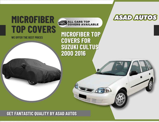 Microfiber Top Covers for Suzuki Cultus (2000-2016) – Premium Comfort & Classic Protection
