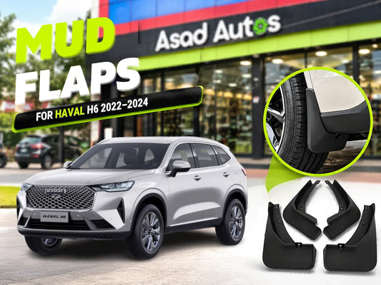 Mud Flaps (Set of 4) for Haval H6 2022-2024: Keep Your Car Clean and Stylish