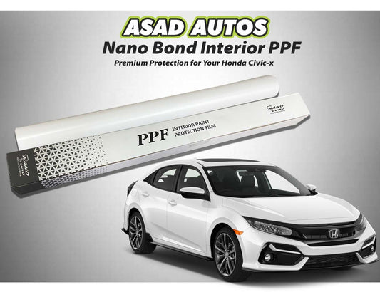 Nano Bond Interior PPF for Honda Civic X – Protects the interior from wear, scratches, and stains, preserving the quality of your car’s interior.