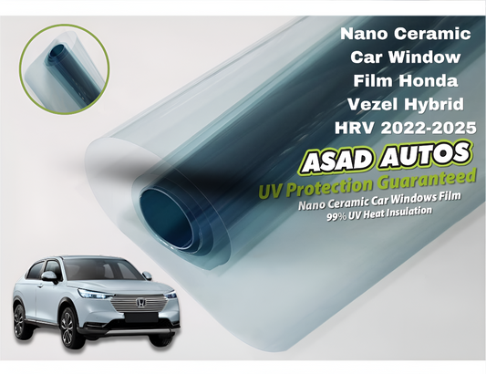 Nano Ceramic UV Protection Film For Honda Vezel Hybrid HR-V 2022–2025 Model — Superior UV & Heat Shield