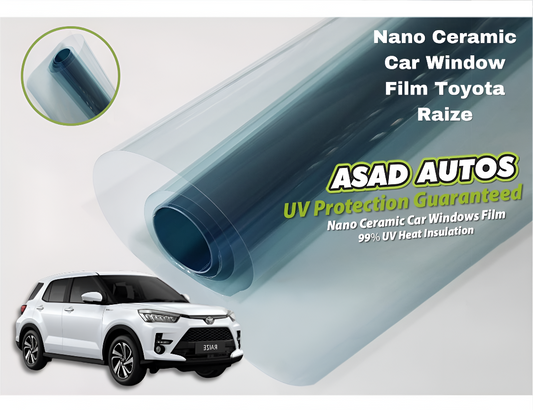 Nano Ceramic UV Protection Film for Toyota Raize – Premium UV & Heat Rejection Shield