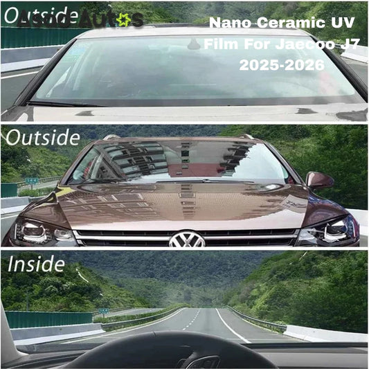 Nano ceramic UV protection window film for Jaecoo J7 2025–2026 premium heat rejection tint with glare reduction and interior protection benefits
