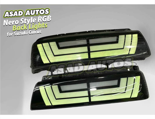 Nero Style RGB Back Lights for Suzuki Cultus (2000-2017) – Premium Car Tail Lights