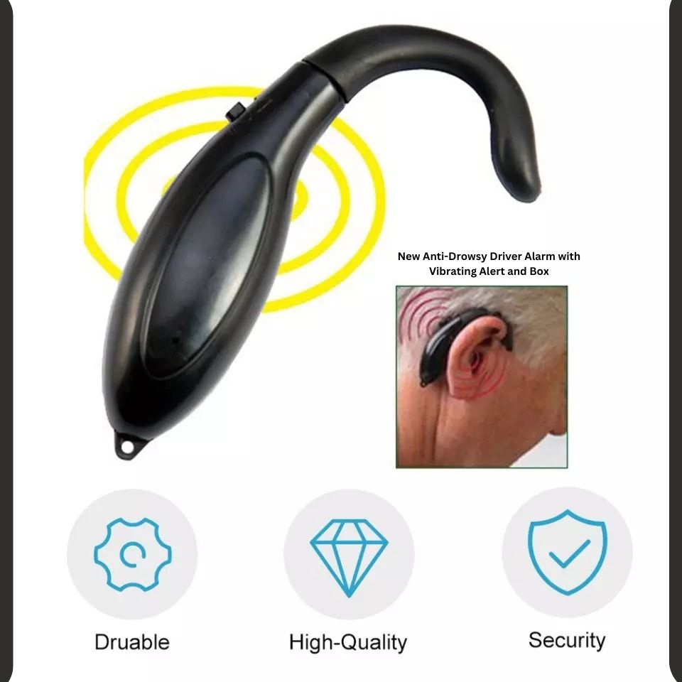 New Anti-Drowsy Driver Alarm with Vibrating Alert and Box