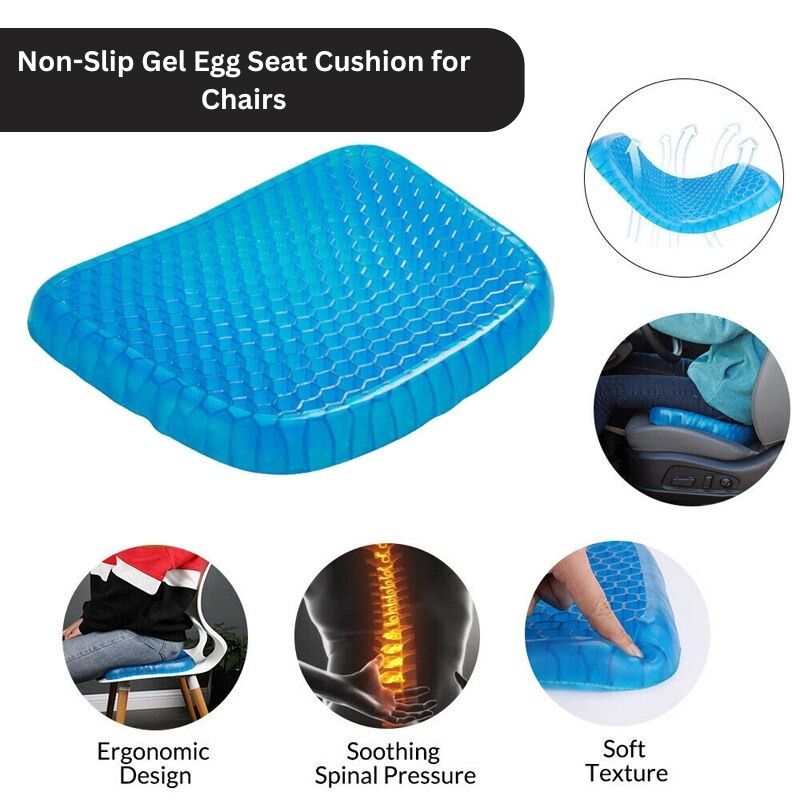 Non-Slip Gel Egg Seat Cushion for Chairs
