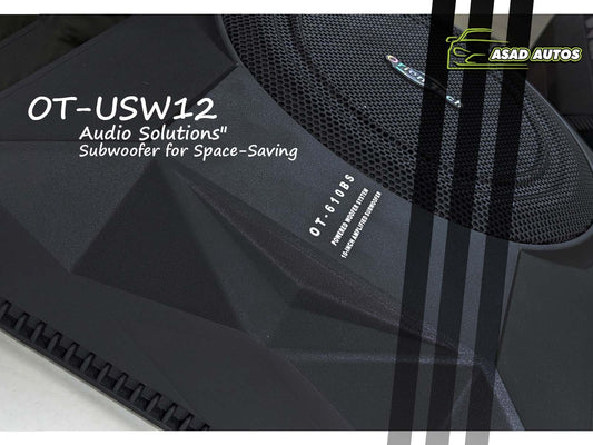 Orientech OT-USW12 Under Seat Subwoofer – Compact Bass Enhancement for Your Vehicle