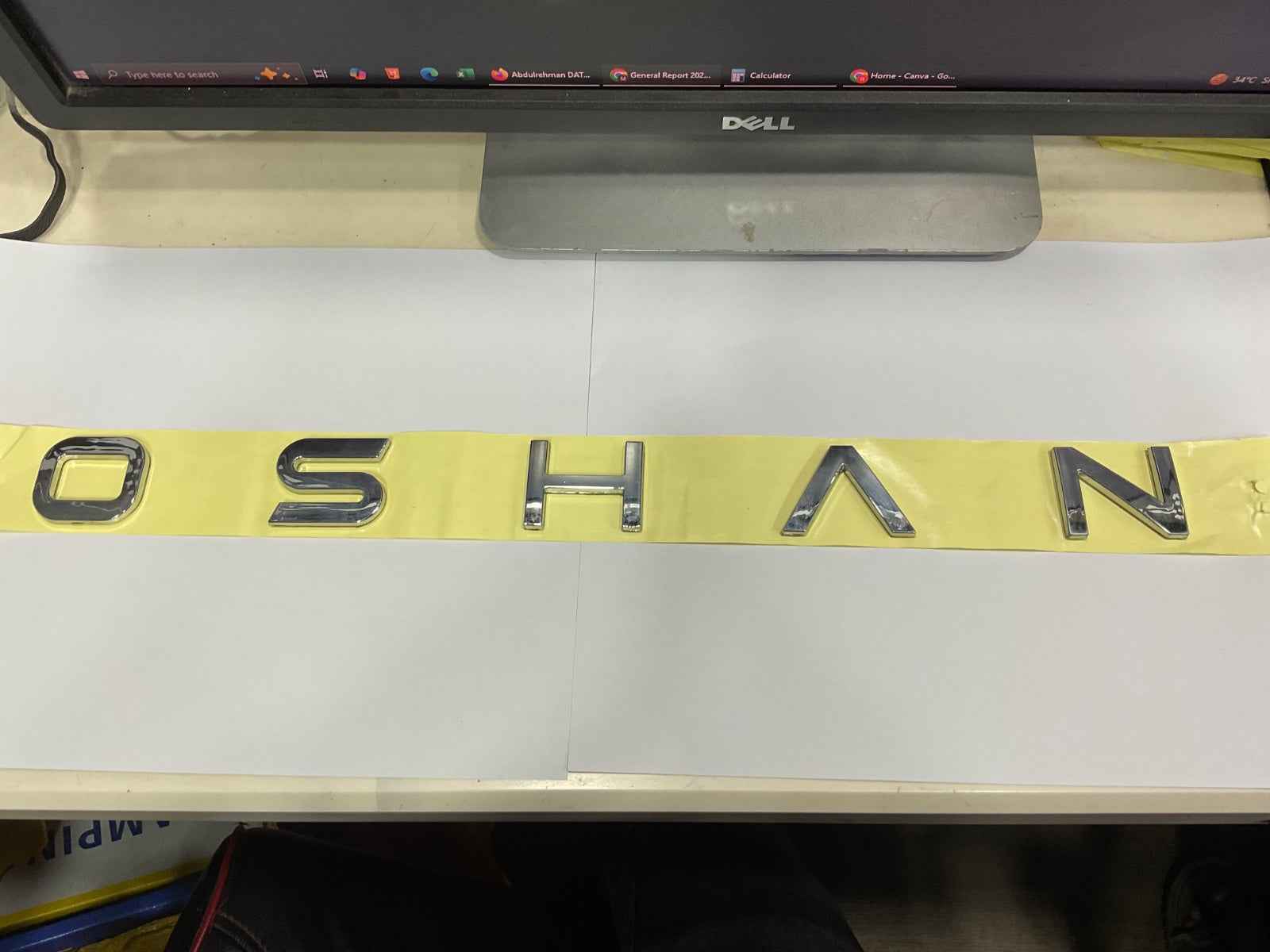 Oshan X7 Chrome Silver Bonnet Monogram Premium Quality