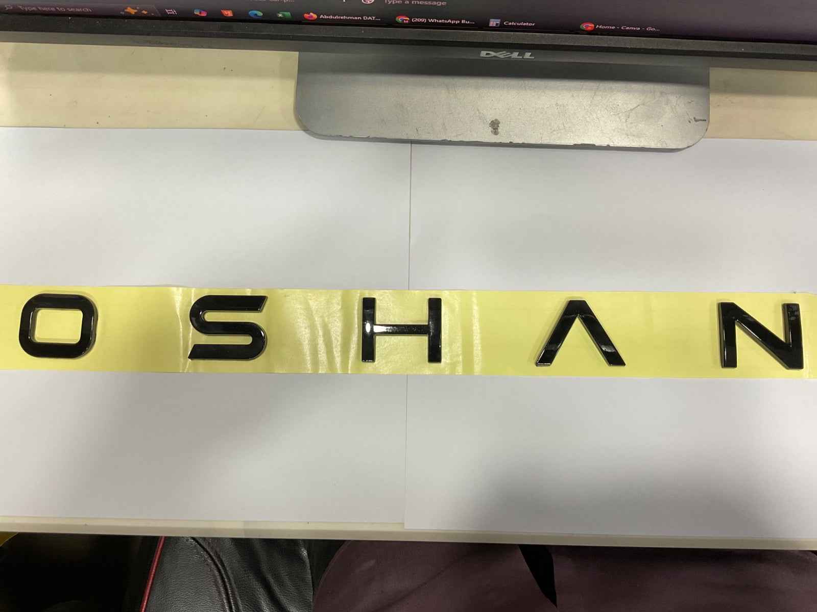 Oshan X7 Shine Black Bonnet Monogram – Premium Exterior Car Accessory