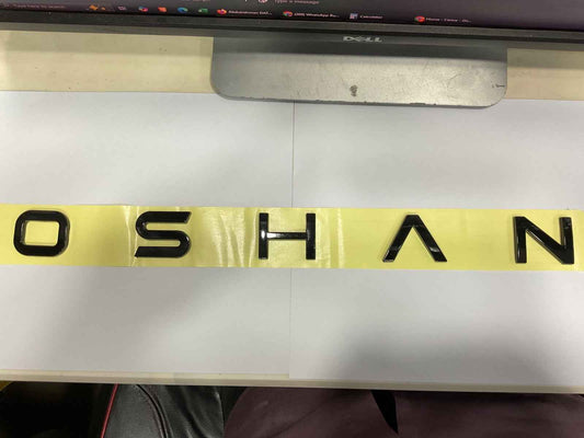 Oshan X7 Shine Black Bonnet Monogram – Premium Exterior Car Accessory