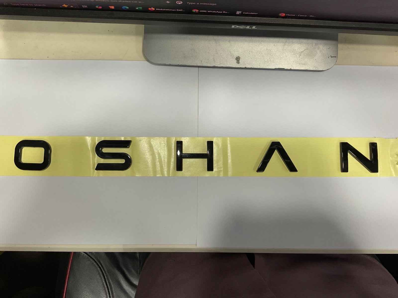 Oshan X7 Shine Black Bonnet Monogram – Premium Exterior Car Accessory