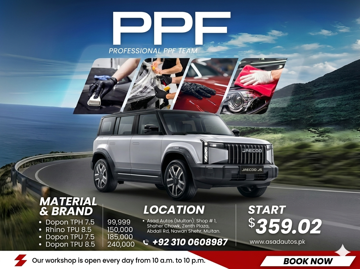 PPF paint protection film for Jaecoo J6 2025–2026 full body exterior clear matte self healing scratch protection film