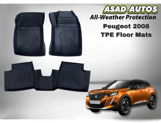 Peugeot 2008 TPE Floor Mats – Premium All-Weather Custom Fit