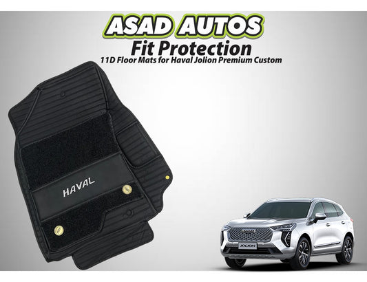 Premium 11D Floor Mats for Haval Jolion, custom-fit design with waterproof and anti-slip features for maximum interior protection.