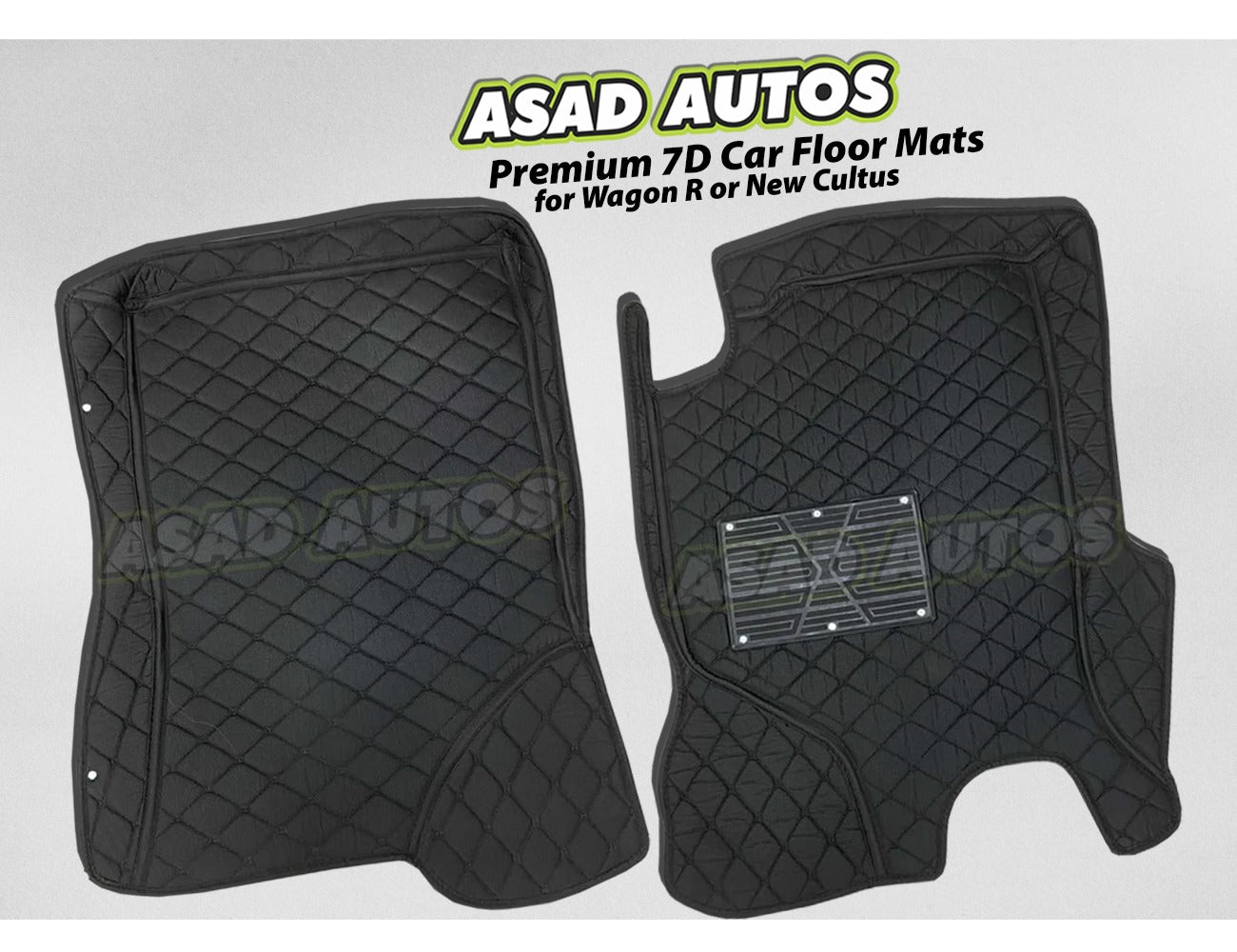 Premium 7D Floor Mats for Suzuki Wagon R or New Cultus β Custom Fit Waterproof Interior Protection