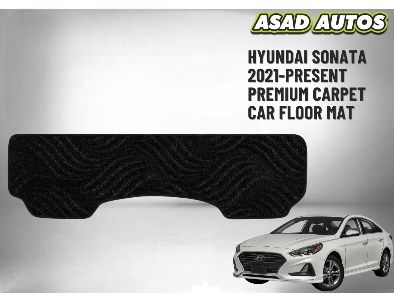 Premium Carpet Car Floor Mat for Hyundai Sonata 2021–Present – Custom Fit & Elegant Style