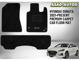 Premium Carpet Car Floor Mat for Hyundai Sonata 2021–Present – Custom Fit & Elegant Style