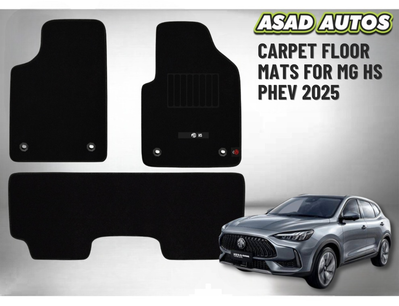 Carpet Floor Mats for MG HS PHEV 2025 – Premium Comfort & Custom Fit