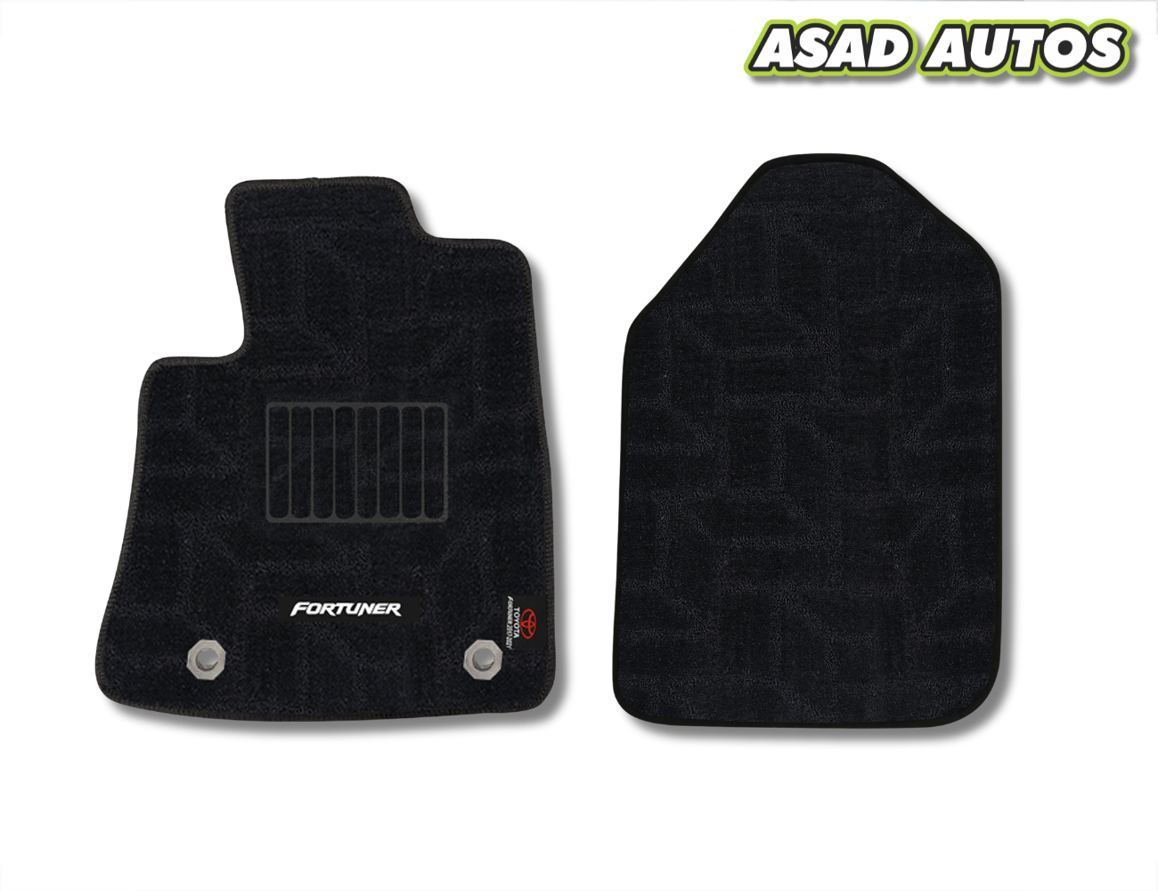 Toyota Fortuner 2017–Present Premium Carpet Car Floor Mats – Custom Fit | Elegant Texture | Anti-Slip Backing