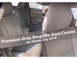 Premium Grey Bespoke Seat Covers for Honda City 2018, offering a custom fit and stylish protection for your car’s interior.