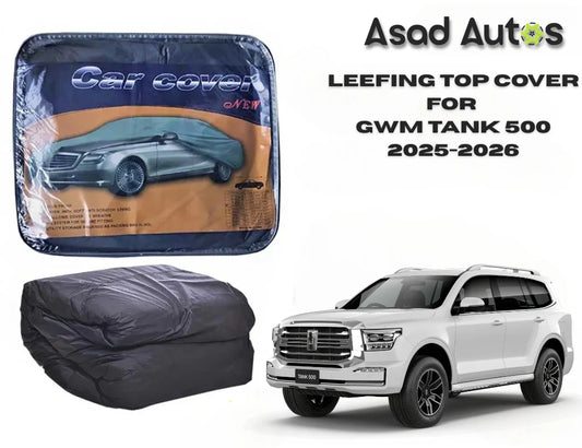 Premium Leefing dashboard top cover for GWM Tank 500 2025–2026 featuring a custom-fit design with UV protection,