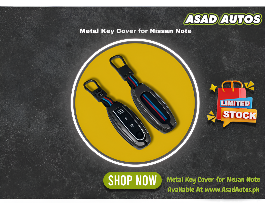 Premium Metal Key Cover for Nissan Note – Scratch-Resistant Smart Key Case