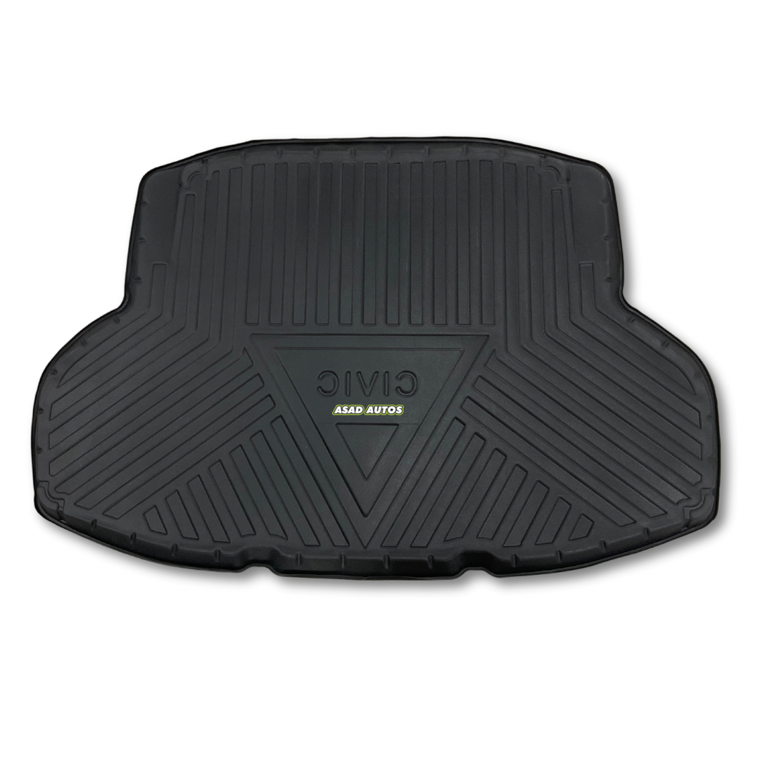 Premium Trunk Mat for Honda Civic 2016-2021, custom-fit for durability, protection against dirt, stains, and wear.