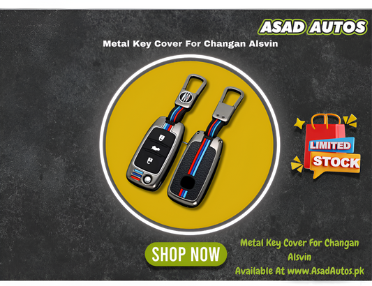 Premium Zinc Alloy Changan Alsvin Key Case – Stylish Metallic Design