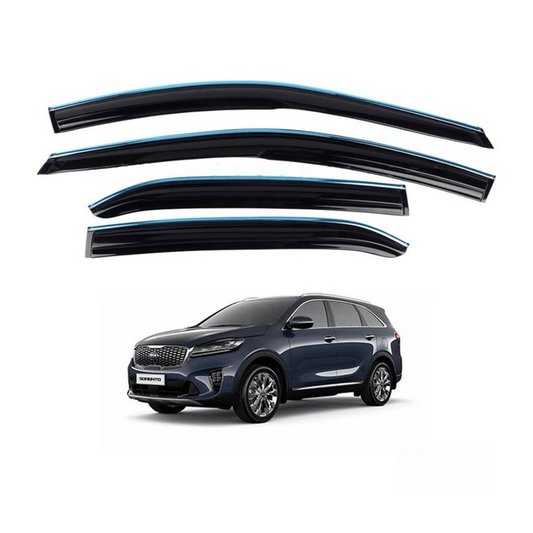 Premium air press visors for Kia Sorento, providing weather protection, fresh air circulation, and a sleek, aerodynamic design