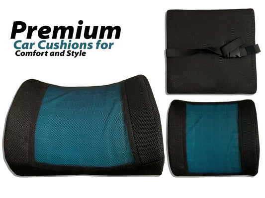 Premium car cushions providing comfort and style, perfect for enhancing your car’s interior and offering ergonomic support.