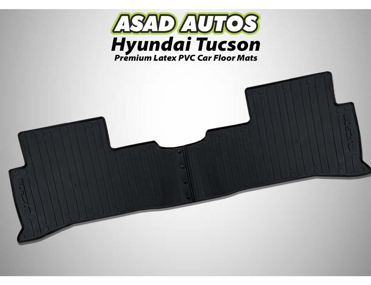 Premium latex PVC car floor mats for Hyundai Tucson, offering a custom fit, waterproof protection, non-slip surface, and all-weather durability.
