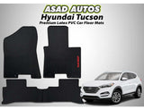 Premium latex PVC car floor mats for Hyundai Tucson, offering a custom fit, waterproof protection, non-slip surface, and all-weather durability