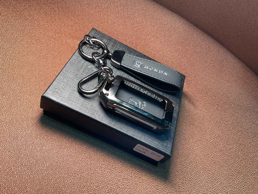 AAA Platinum Series Leather Metal Key Cover for Honda Civic 2016–2021