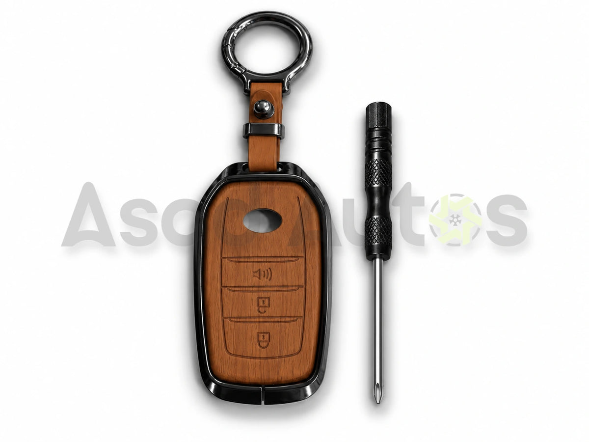 Premium leather key protector for Toyota Revo